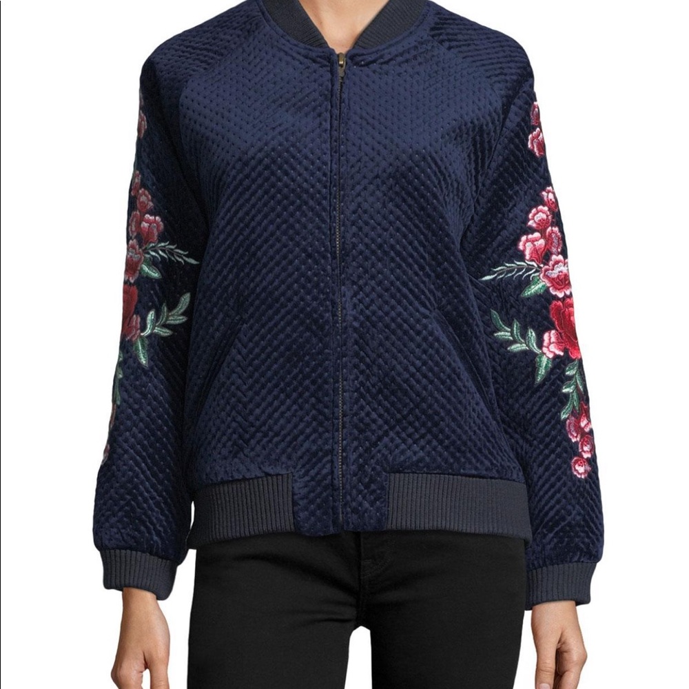 Goldie floral bomber